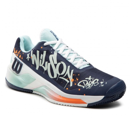 Кроссовки для тенниса мужские Wilson Rush Pro 4.0 Clay WRS329800, темно-синий