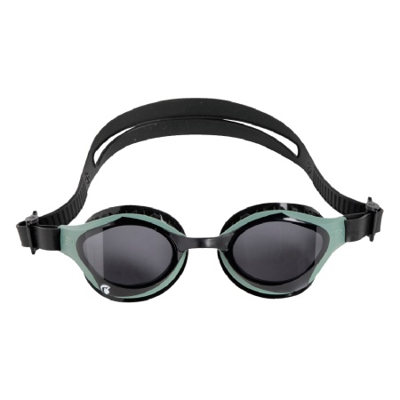 Очки для плавания Arena Air-Bold Swipe 004714-105, черные линзы, зеленый/черный