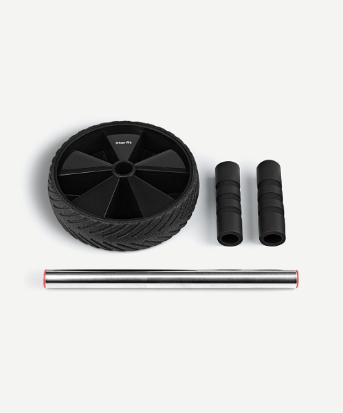 Ролик для пресса StarFit RL-104, диам. 18 см, черный/красный