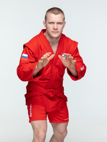 Куртка для самбо КрепышЯ FIAS "Атака", красный