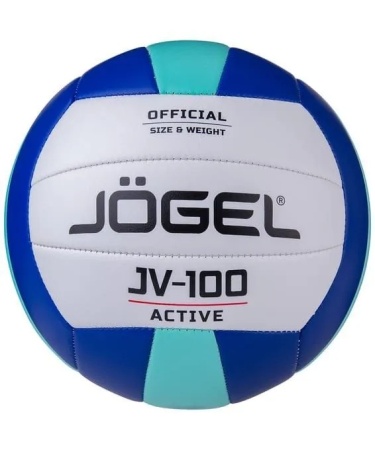 Мяч волейбольный Jogel JV-100, синий/мятный