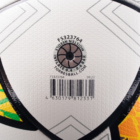 Мяч футзальный Torres Futsal Club FS323764, разм. 4, белый/оранжевый/зеленый