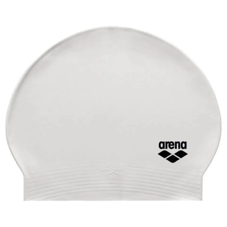 Шапочка для плавания Arena Soft Latex 91294, латекс, белый