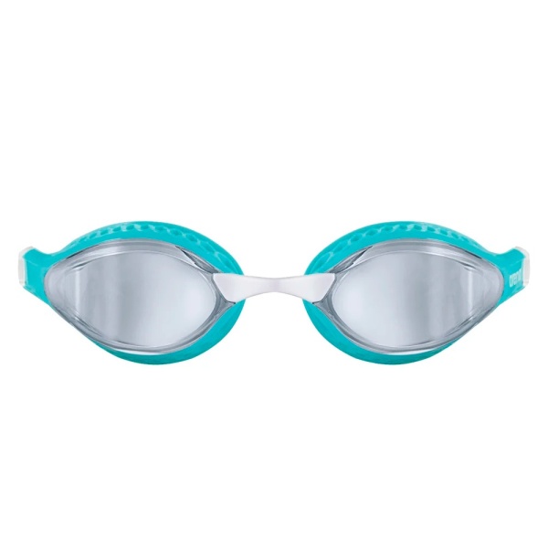 Очки для плавания Arena Air-Speed Mirror 003151-104, серебрянные линзы, голубой/белый