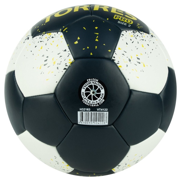 Мяч гандбольный Torres Pro H32162, черный/белый, разм. 2