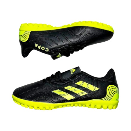 Сороконожки Adidas Copa, черный/салатовый