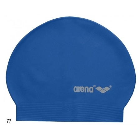 Шапочка для плавания Arena Soft Latex 91294, латекс, синий