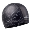 Шапочка для плавания 25Degrees Effect Black 25D22010A, комбинированный, черный