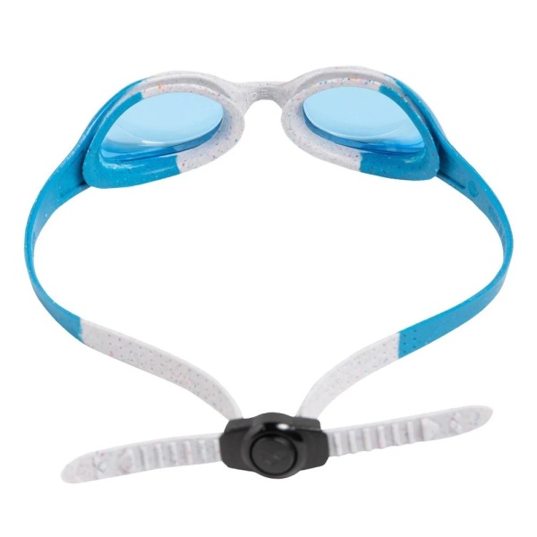 Очки для плавания детские Arena Spider JR 92338-903, синие линзы, синий/белый