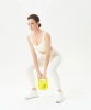 Гиря пластиковая BaseFit DB-505, 4 кг, желтый