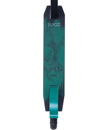 Самокат трюковой Xaos Owl 200 мм, на рост 145-170 см, до 100 кг, зеленый/черный