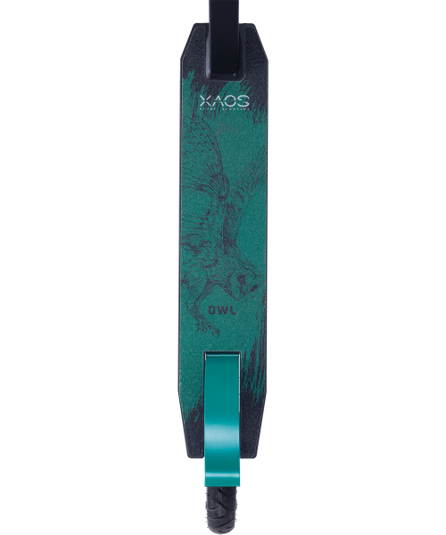 Самокат трюковой Xaos Owl 200 мм, на рост 145-170 см, до 100 кг, зеленый/черный