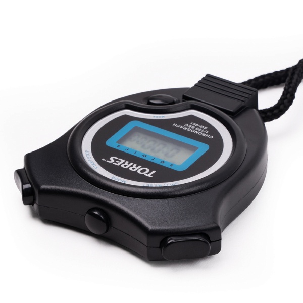 Секундомер Torres Stopwatch, SW-001, часы, будильник, дата, черный/синий