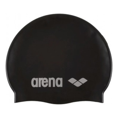 Шапочка для плавания Arena Classic 91662, силикон, черный