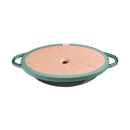 Полусфера "BOSU" StarFit GB-503, с эспандерами, с насосом, серый/зеленый