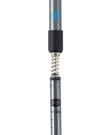 Палки для скандинавской ходьбы Berger Oxygen 2х-секционные, 77 - 135 см, серебристый/голубой