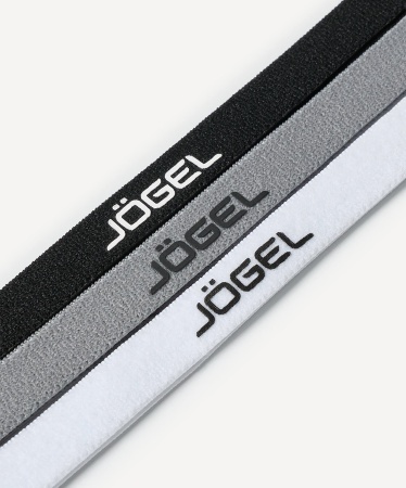 Резинки спортивные на голову Jogel Camp Training Headbands 3 Pack (ЦБ-00006834), черный/серый/белый