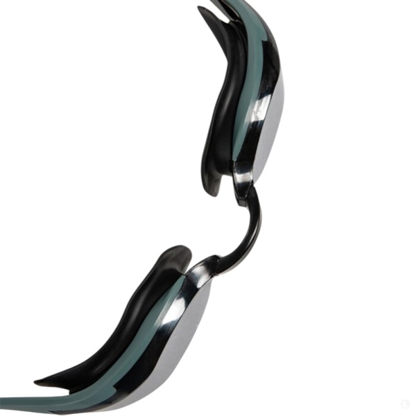 Очки для плавания Arena Cobra Edge Swipe Mirror 006870-130, серебристые линзы, черный/зеленый