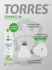 Воланы для бадминтона Torres 80 BD23107, ПВХ, упак. 6 шт., сред.скор., белый