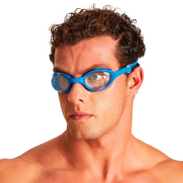 Очки для плавания Arena Air-Soft 003149-170, прозрачные линзы, синий