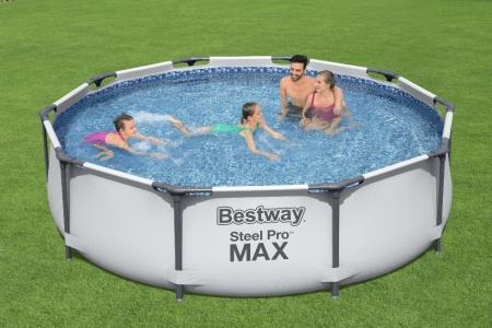 Бассейн надувной Bestway Steel Pro Max 56408, фильтр-насос, 305 х 76 см, 4678 л