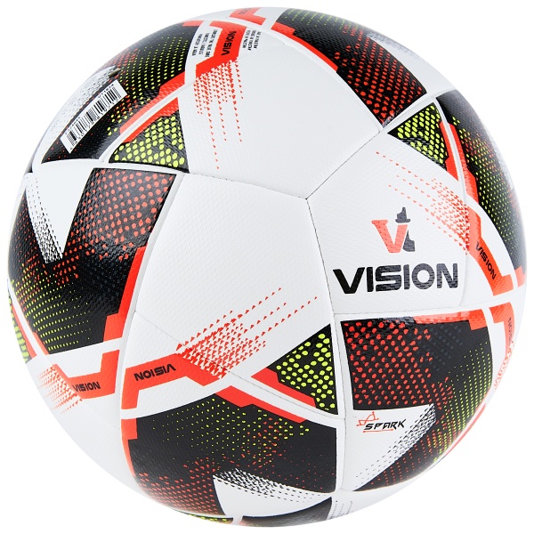 Мяч футбольный Vision Spark, F324045, р.5, FIFA Basiс, 24 пан,ПУ,2 подкл.слой,гибрид.сшив, бел-мульт