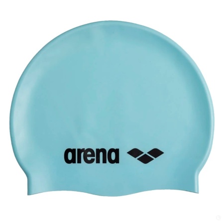 Шапочка для плавания Arena Classic 91662, силикон, голубой