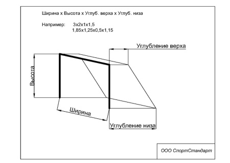 Сетка для футбола арт.010326, разм. 7.5х2.5х1х2 м, капрон/полипропилен, яч.10 см, нить 2,6 мм, белый