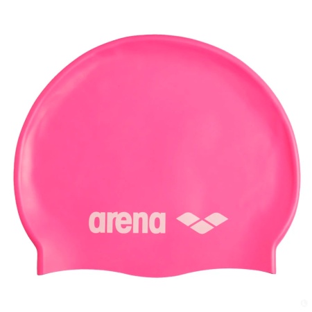 Шапочка для плавания Arena Classic 91662, силикон, розовый
