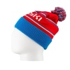 Шапка Nordski Stripe Blue Rus NSV470702, акрил, красный/голубой
