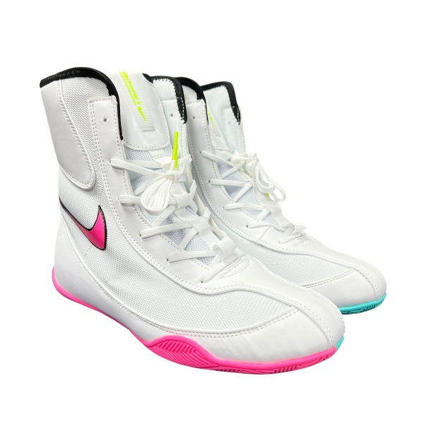 Боксерки Nike Machomai 2 (арт. 1789), белый/розовый/зеленый