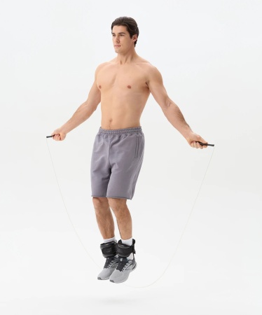 Скакалка StarFit RP-501, длина 3 м, ПВХ, с пластиковыми ручками, черный