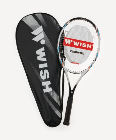Ракетка для большого тенниса Wish FusionTec 590 27" (ЦБ-00008279), алюм., серебристый