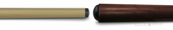 Кий бильярдный Dinamika Billiards Клубный 0-1-P (КийД01Р.КлТл.Эб), односоставный, эбен, тюльпан