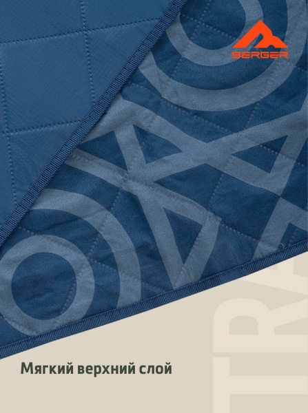 Плед для пикника Berger Travel Beachside BTB24BL-02, синий