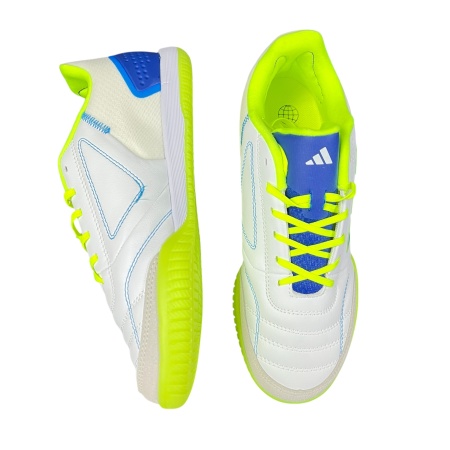 Футзалки Adidas Sala Replica AD02, белый/салатовый