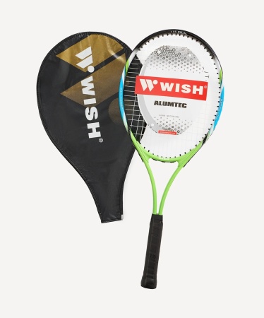 Ракетка для большого тенниса Wish AlumTec JR 2577 27" (ЦБ-00008281), алюм., зеленый