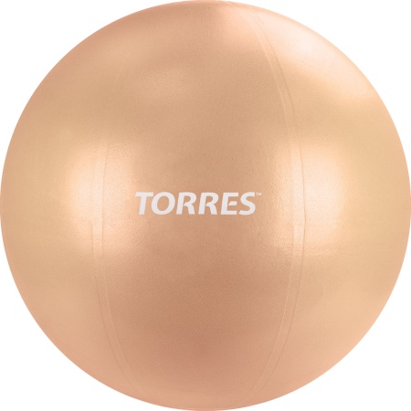 Фитбол Torres AL122165PN, 65 см, гладкий, с насосом, пудровый