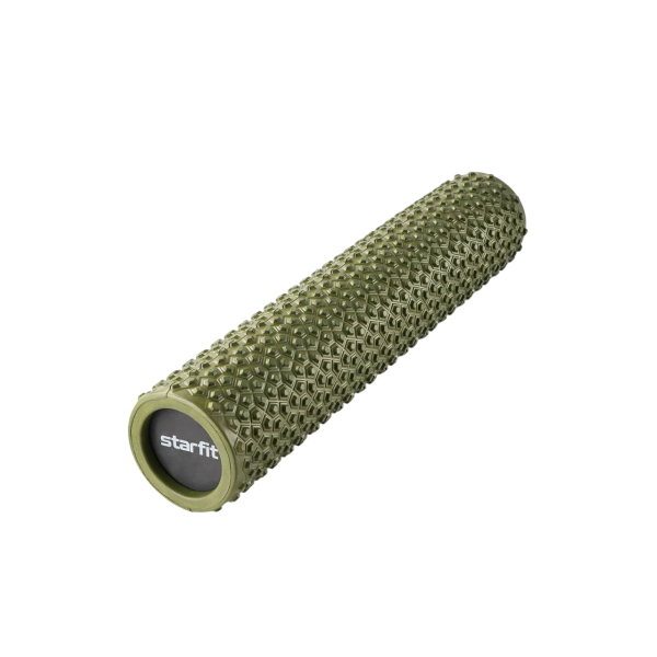 Ролик массажный StarFit FA-527, разм. 56х12 см, EVA, средняя жесткость, хаки