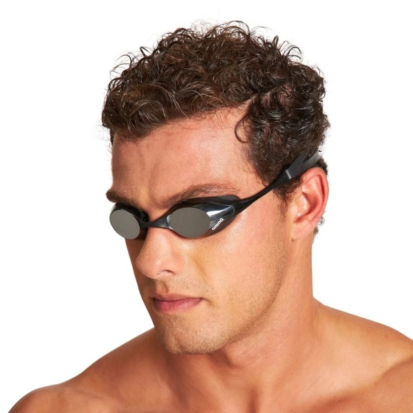 Очки для плавания Arena Cobra Swipe Mirror 004196-550, серебристые линзы, черный