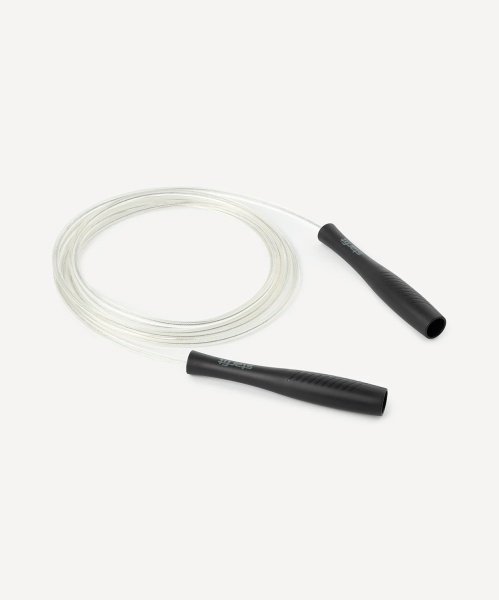Скакалка StarFit RP-501, длина 3 м, ПВХ, с пластиковыми ручками, черный