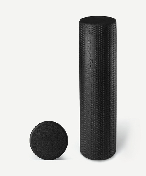 Ролик массажный StarFit FA-520, ЭВА, разм. 60 х 15 см, средняя жесткость, черный