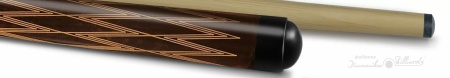Кий бильярдный Dinamika Billiards Любительский 2-5-P/2-6-P Орнамент, двухсоставный, венге/эбен