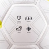 Мяч футбольный Torres Match F323974, 32 пан. ПУ, 4 под. слоя, ручн. сшивка, разм. 4, бел/сер/голубой