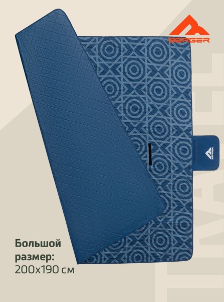 Плед для пикника Berger Travel Beachside BTB24BL-02, синий