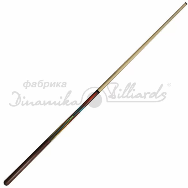 Кий бильярдный Dinamika Billiards Клубный 0-1-P (КийД01Р.КлТл.Эб), односоставный, эбен, тюльпан