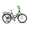 Велосипед Stels 16" Flyte Z010/Z011 арт. LU090454, рама 11", черный/салатовый