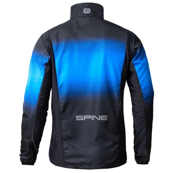 Куртка лыжника Spine Running KR-2201, разминочная, черный/синий