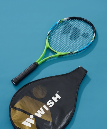 Ракетка для большого тенниса Wish AlumTec JR 2577 27" (ЦБ-00008281), алюм., зеленый